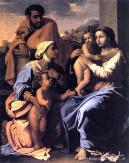 De Heilige Familie met St. Elizabeth en Johannes de Doper De Heilige Familie met St. Elizabeth en Johannes de Doper