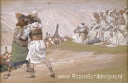 De ontmoeting van Ezau en Jakob De ontmoeting van Ezau en Jakob