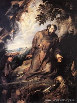 Sint Franciscus van Assisi ontvangt de stigmata Sint Franciscus van Assisi ontvangt de stigmata