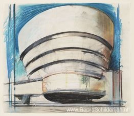 De Solomon R. Guggenheim - Visueel van de architect De Solomon R. Guggenheim - Visueel van de architect