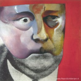 Portret van Hugh Gaitskill als beroemd monster van Filmland Portret van Hugh Gaitskill als beroemd monster van Filmland