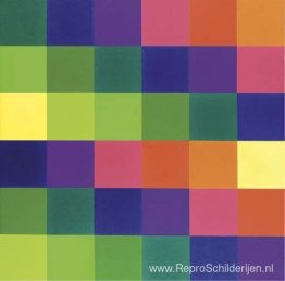 Zes systematische kleurenrijen van helder naar helder Zes systematische kleurenrijen van helder naar helder