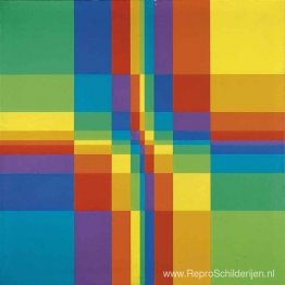 Negen systematische kleurenseries met horizontale en verticale c Negen systematische kleurenseries met horizontale en verticale c