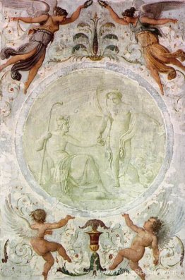 Mercurius geeft Parijs de onenigheidsappel Mercurius geeft Parijs de onenigheidsappel