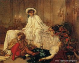 Avondmaal na het verkleedbal Avondmaal na het verkleedbal