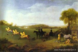 Renpaarden van de hertog van Richmond trainen in Goodwood Renpaarden van de hertog van Richmond trainen in Goodwood