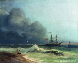 Zee vóór storm Zee vóór storm