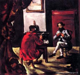 Paul Alexis leest in Zola's huis Paul Alexis leest in Zola's huis