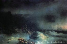 Storm. Scheepswrak van het buitenlandse schip Storm. Scheepswrak van het buitenlandse schip