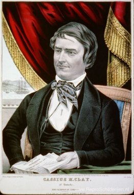 Cassius Marcellus Clay, abolitionist uit Kentucky Cassius Marcellus Clay, abolitionist uit Kentucky