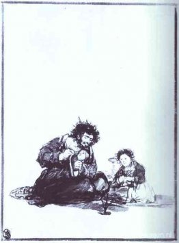 Een ijverige blinde man Een ijverige blinde man