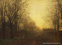 Wimbledonpark, herfst na gloed Wimbledonpark, herfst na gloed