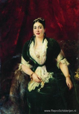 Portret van koopvrouw E.Rastorgueva Portret van koopvrouw E.Rastorgueva