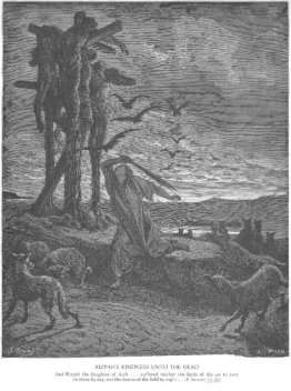 Rizpah's vriendelijkheid jegens de doden Rizpah's vriendelijkheid jegens de doden