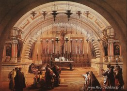 De buitenkant van het Heilig Graf en Golgotha De buitenkant van het Heilig Graf en Golgotha