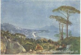 Uitzicht op Napels vanaf de weg in Pozilippe Uitzicht op Napels vanaf de weg in Pozilippe