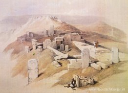 Een oude Egyptische tempel, op Gebel Garaba Een oude Egyptische tempel, op Gebel Garaba