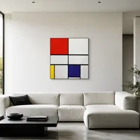 Samenstelling C (nr.III) met rood, geel en blauw — Minimalistische galerie