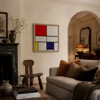 Samenstelling C (nr.III) met rood, geel en blauw — Huis van kunstverzamelaar