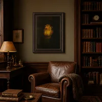 Portret van een bebaarde man in zwarte baret — Klassieke bibliotheek