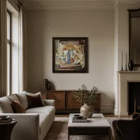 Kristallijn stilleven — Museuminterieur