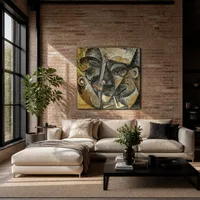 Dynamiek van het hoofd van een man — Moderne loft