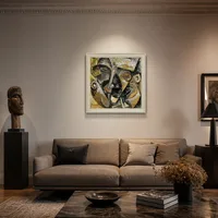 Dynamiek van het hoofd van een man — Huis van kunstverzamelaar