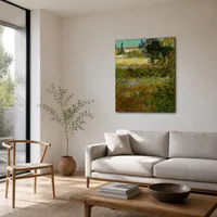 Bloeiende tuin — Scandinavisch huis