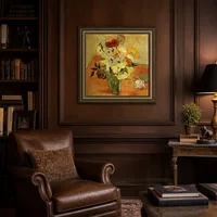 Japanse vaas met rozen en anemonen — Klassieke bibliotheek