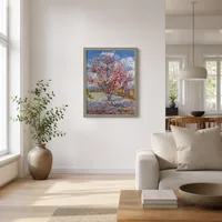 Perzikboom in bloei (ter nagedachtenis aan Mauve)  — Scandinavisch huis