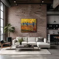 Knotwilgen en ondergaande zon — Moderne loft