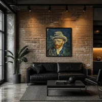 Zelfportret met vilten hoed — Moderne loft