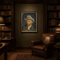 Zelfportret met vilten hoed — Klassieke bibliotheek