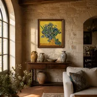 Stilleven met irissen — Italiaanse villa