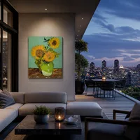 Zonnebloemen  — Stadsterras penthouse