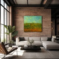 Tarweveld met een leeuwerik — Moderne loft