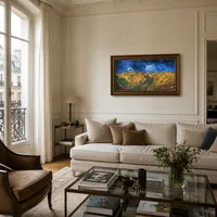 Korenveld met kraaien — Parijs appartement