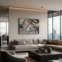 Glasschilderij met de zon (Small Pleasures) — Luxe penthouse