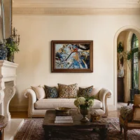 Glasschilderij met de zon (Small Pleasures) — Italiaanse villa