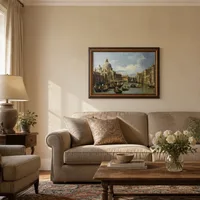 Het Canal Grande en de Kerk van de Salute — Italiaanse villa