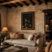 Sint Franciscus in meditatie — Italiaanse villa