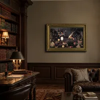Stilleven met bloemen en fruit — Klassieke bibliotheek