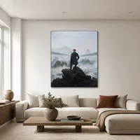 De zwerver boven de zee van mist — Minimalistische galerie