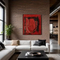 Rood kunststof — Moderne loft