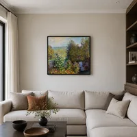 Een hoek van de tuin van Montgeron — Minimalistische galerie