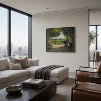 Adolphe Monet leest in de tuin — Luxe penthouse