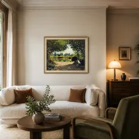 Adolphe Monet leest in de tuin — Boutiquehotel
