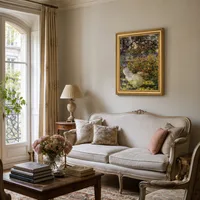 Alice Hoschede in de tuin — Parijs appartement