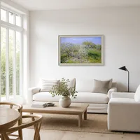 Appelbomen in bloei — Scandinavisch huis