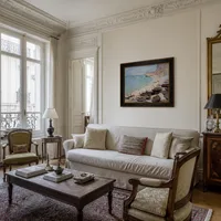Boten op het strand van Etretat — Parijs appartement
